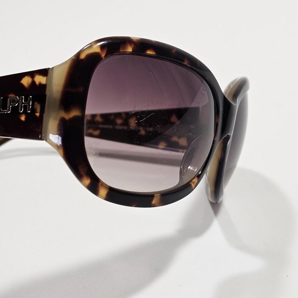 Vintage Ralph Lauren Sunglasses Tortoiseshell Oversized Brown Frame - Picture 10 of 13